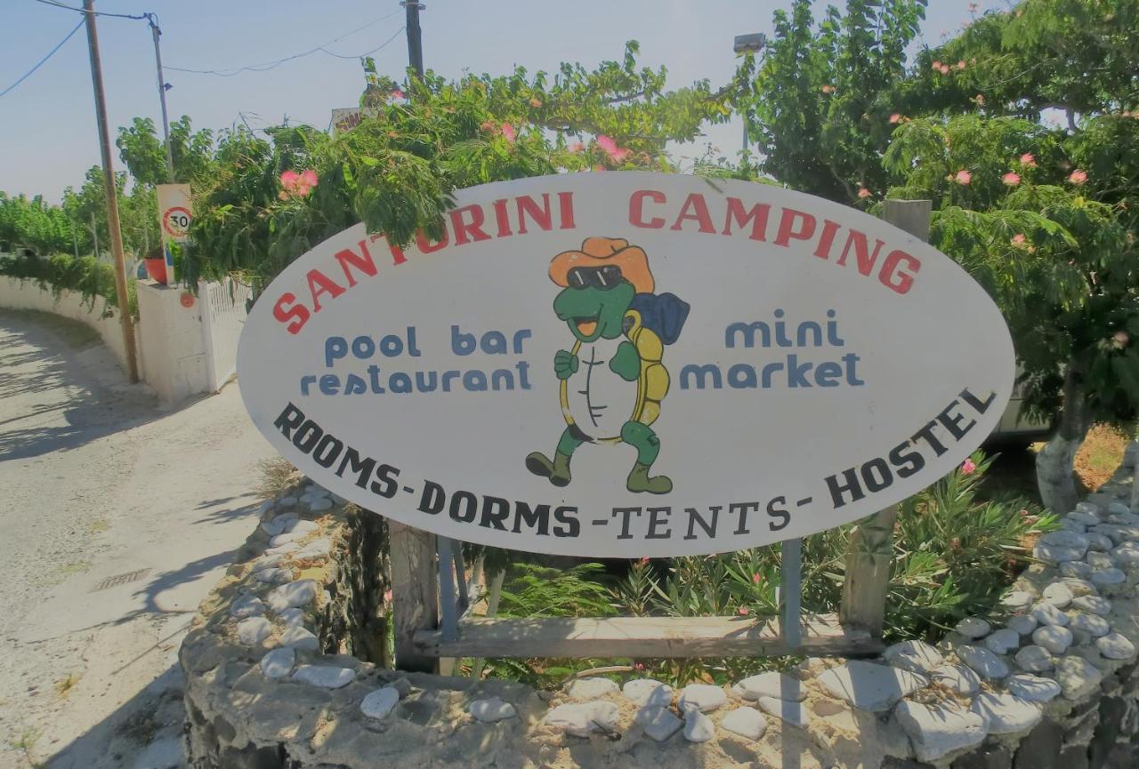Santorini Camping&Hostel Fira  Dış mekan fotoğraf